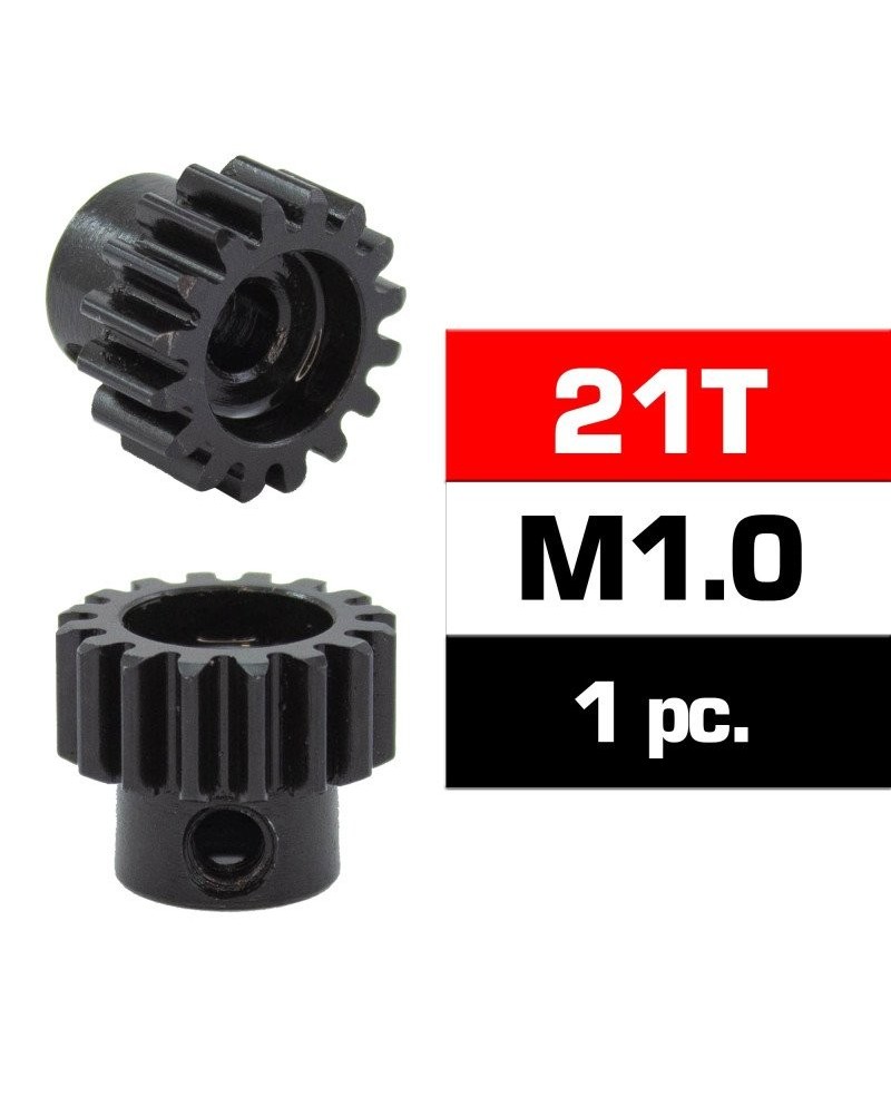 PIÑON M1.0 -21T - ACERO HSS - DIAMETRO 5,0mm