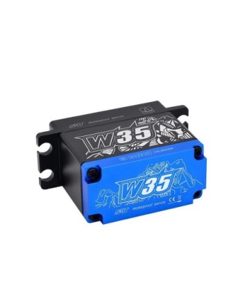 SERVO SRT W35 HV DIGITAL WATERPROOF CAJA METALICA 35KG 0.10S 1/8 CRAWLER TRAXXAS