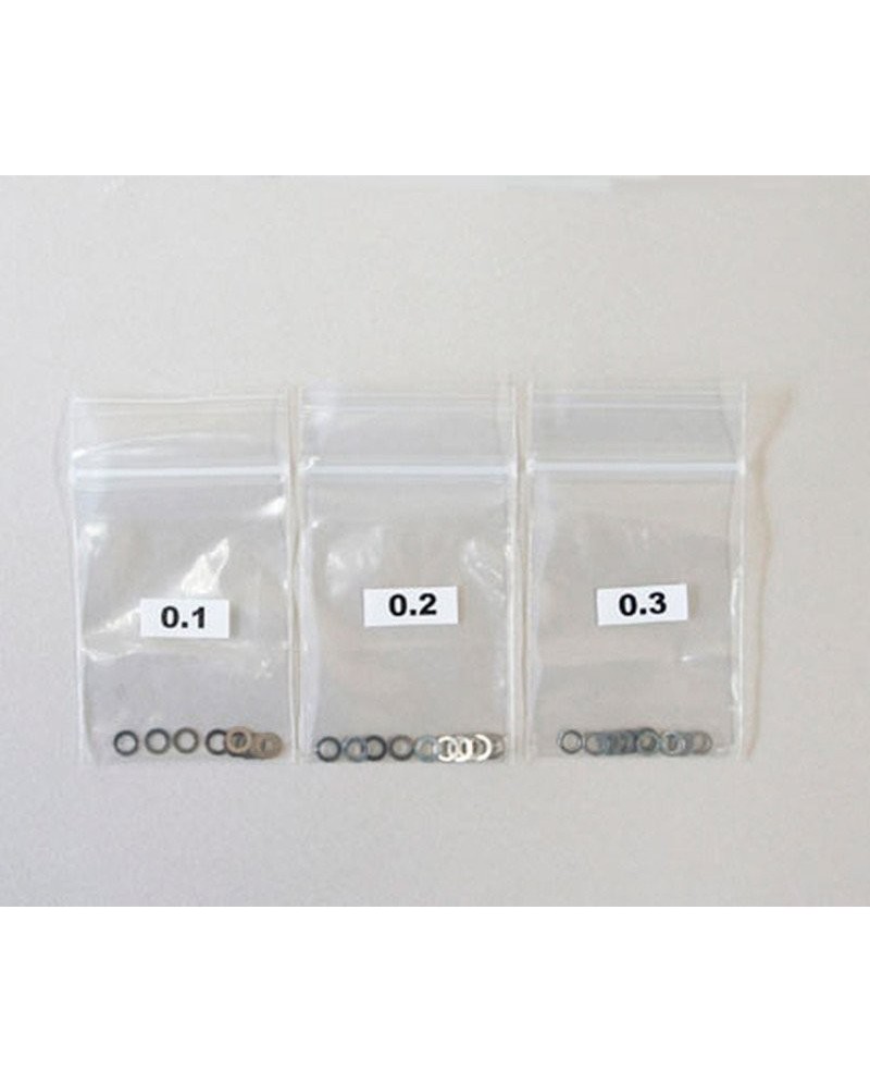 SET ARANDELAS  5X7 (0.1-0.2-0.3 - 10 POR TIPO) MUGEN
