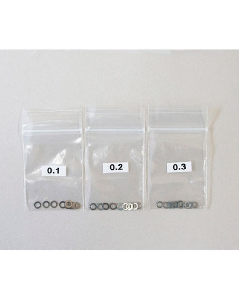 SET ARANDELAS  8X10 (0.1-0.2-0.3 - 10 POR TIPO) MUGEN