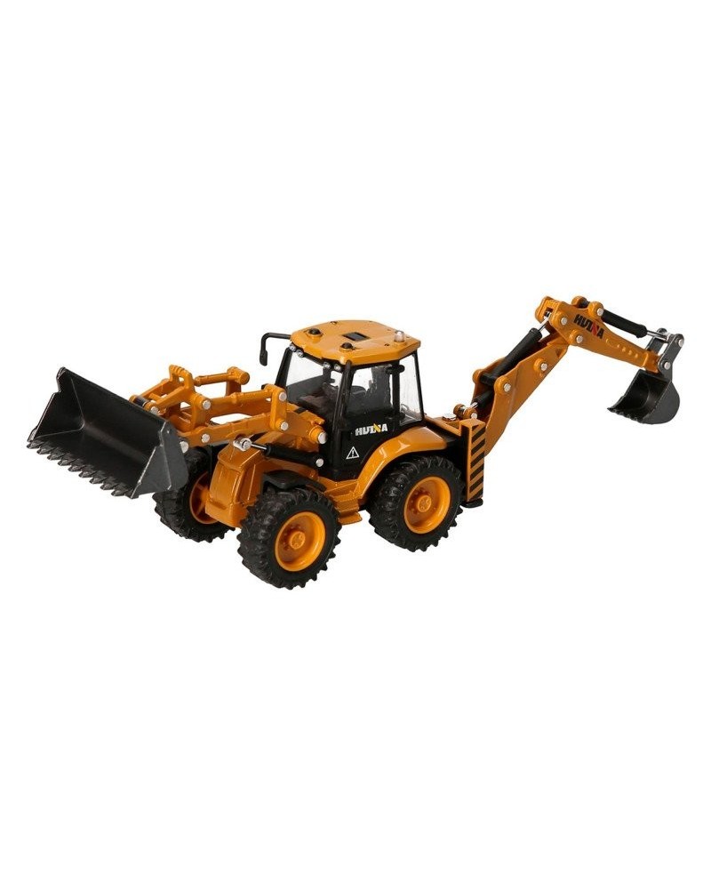 EXCAVADORA PALA DELANTERA CAZO DETRAS HUINA 1704 1/50 ESTATICA