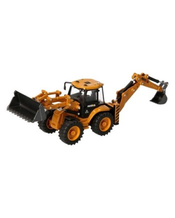 EXCAVADORA PALA DELANTERA CAZO DETRAS HUINA 1704 1/50 ESTATICA