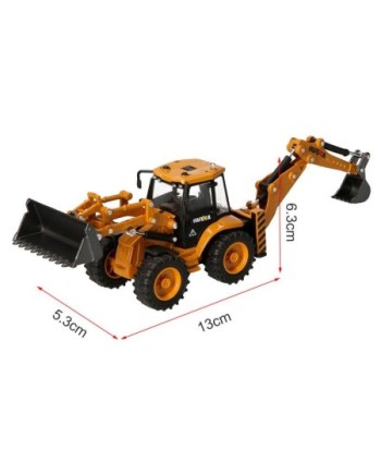 EXCAVADORA PALA DELANTERA CAZO DETRAS HUINA 1704 1/50 ESTATICA