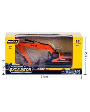 EXCAVADORA HUINA 1722 1/50 ESTATICA