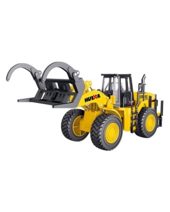BULLDOZER CON PINZA  HUINA 1914 1/40 ESTATICA