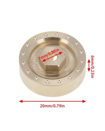 TAPA PORTICOS BRONCE 6MM AXIAL SCX24 (4u)