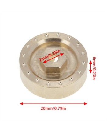 TAPA PORTICOS BRONCE 6MM AXIAL SCX24 (4u)