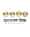 TAPA PORTICOS BRONCE + EJES  AXIAL SCX24 6mm (4u)