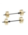 TAPA PORTICOS BRONCE + EJES  AXIAL SCX24 6mm (4u)