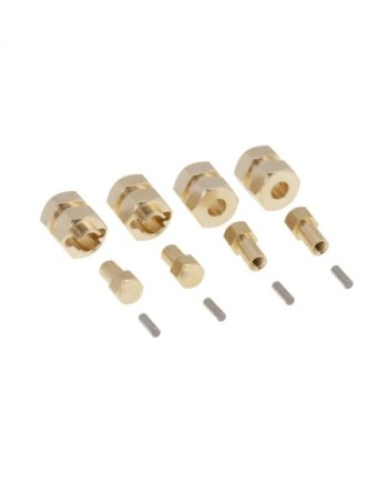 ADAPTADOR LLANTA BRONCE AXIAL SCX24 4MM (4u)