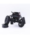 SERVO HORN ALUMINIO 24T AXIAL SCX24 SERVO ORIGINAL NEGRO (1u)
