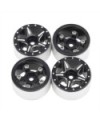 LLANTAS CNC AXIAL SCX24 ALUMINIO STARFISH-PRO BEADLOCK NEGRO (4u)