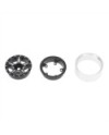LLANTAS CNC AXIAL SCX24 ALUMINIO STARFISH-PRO BEADLOCK NEGRO (4u)