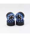 LLANTAS CNC AXIAL SCX24 TORNILLOS ALUMINIO-BEADLOCK AZUL (4u)