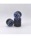 LLANTAS CNC AXIAL SCX24 TORNILLOS ALUMINIO-BEADLOCK AZUL (4u)
