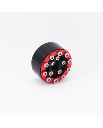 LLANTAS CNC AXIAL SCX24 TORNILLOS ALUMINIO-BEADLOCK ROJO (4u)