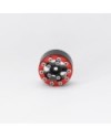 LLANTAS CNC AXIAL SCX24 TORNILLOS ALUMINIO-BEADLOCK ROJO (4u)