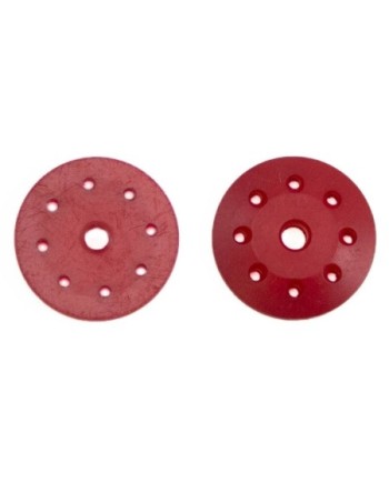 PISTONES AMORTIGUADOR CONICOS 16mm ROJOS (8x1,2mm) (2u.)