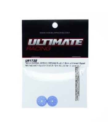 PISTONES AMORTIGUADOR CONICOS 16mm AZULES (8x1,3mm) (2u.)