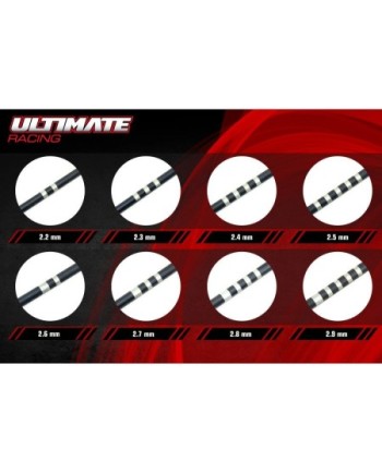 BARRA ESTABILIZADORA ULTIMATE DEL. 2,4mm MUGEN, ASSOCIATED, XRAY (1u.)