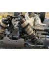 ALERONES LEXAN TRAPECIOS DEL. XRAY XB8 CON SOPORTES NEGROS (2+2)