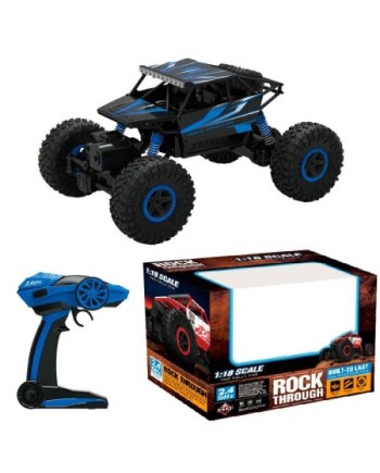 CRAWLER 1/18 4WD CON BATERIA 4.8v. NiCd AZUL
