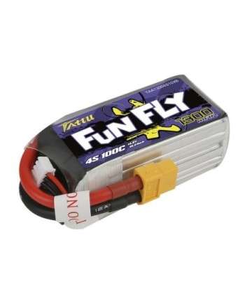 TATTU FUNFLY SERIES 1300 mAh 14.8V 100C 4S1P WITH XT60-TAA13004S10X6