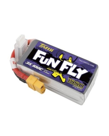 TATTU FUNFLY SERIES 1550 mha 11.1V 100C 3S1P WITH XT60 - TAA15503S10X6