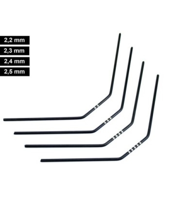SET BARRAS ESTABILIZADORAS ULTIMATE DELANTERAS  MUGEN, ASSOCIATED, XRAY (4u)