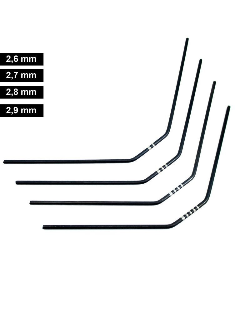 SET BARRAS ESTABILIZADORAS ULTIMATE TRASERAS MUGEN, ASSOCIATED, XRAY (4u)