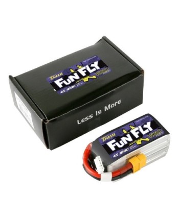 TATTU FUNFLY SERIES 1550 mha 14.8V 100C 4S1P WITH XT60 - TAA15504S10X6