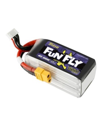 TATTU FUNFLY SERIES 1550 mha 14.8V 100C 4S1P WITH XT60 - TAA15504S10X6