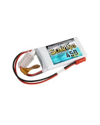 GENS ACE SOARING 450 mha 7.4V 30C 2S1P WITH JST-SYP - GEA4502S30JST