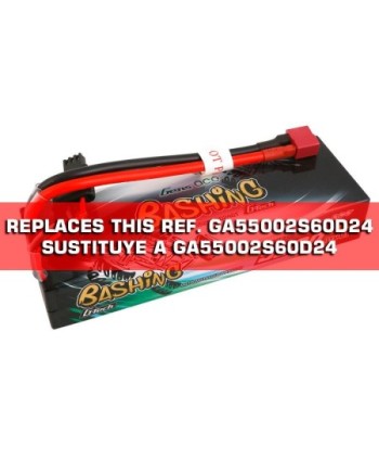 GENS ACE G-TECH 5500 mAh 7.4V 60C 2S1P WITH T-DEAN BASHING SERIES - GEA552S60D24GT (SUSTITUYE A GEA55002S60D24)