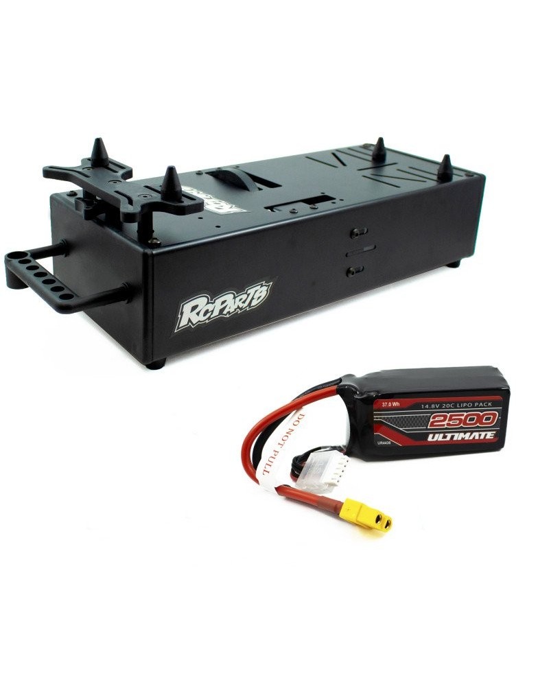 COMBO CAJA ARRANCADORA UNIVERSAL RC PARTS CON BATERIA 14.8V 2500mAh 20C ULTIMATE RACING.