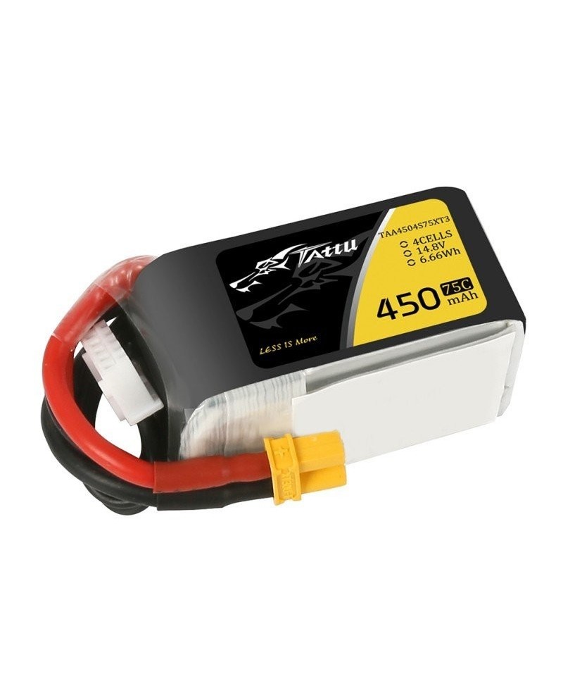 TATTU FUNFLY SERIES 450 mAh 14.8V 75C 4S1P WITH XT30-TAA4504S75XT3