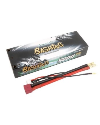 GENS ACE 5500 mAh 7.4V 60C HC WITH 4MM BANANA-GEA55002S60D10