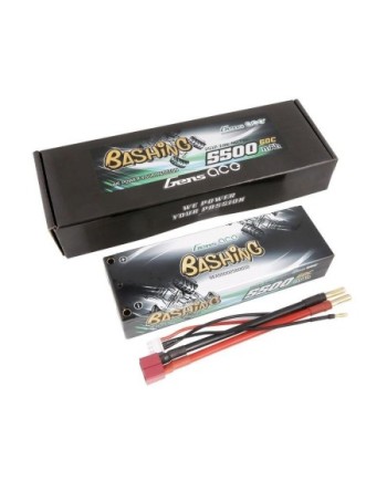 GENS ACE 5500 mAh 7.4V 60C HC WITH 4MM BANANA-GEA55002S60D10