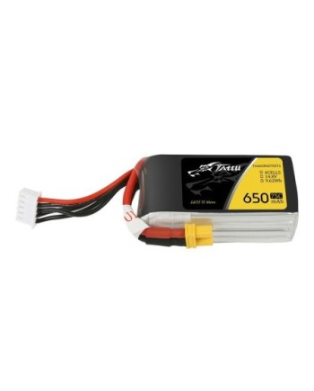 TATTU FUNFLY SERIES 650 mha 14.8V 75C 4S1P WITH XT30 - TAA6504S75XT3