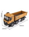 VOLQUETE HUINA HU1536 1/14 SEMI METALICO 2.4G 12CH