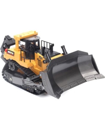 BULLDOZER EXCAVADORA CON ORUGA Y ESCARIFICADORA HUINA1554 1/16 2.4GHZ.