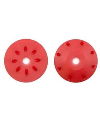 PISTONES AMORTIGUADOR CONICOS 16mm ROJOS (8x1,2mm inclinados) (2u.)