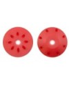 PISTONES AMORTIGUADOR CONICOS 16mm ROJOS (8x1,2mm inclinados) (2u.)