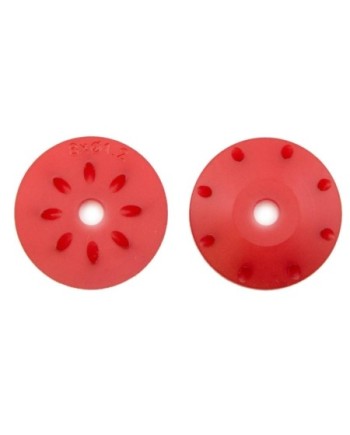PISTONES AMORTIGUADOR CONICOS 16mm ROJOS (8x1,2mm inclinados) (2u.)