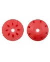 PISTONES AMORTIGUADOR CONICOS 16mm ROJOS (8x1,2mm inclinados) (2u.)