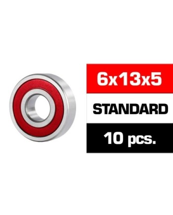 6x13x5mm KIT RODAMIENTOS "HS" TAPAS DE GOMA (10u.)