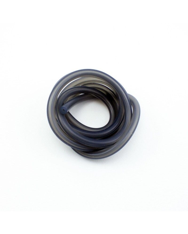 TUBO SILICONA NEGRO TRANSLUCIDO 1 m.