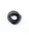 TUBO SILICONA NEGRO TRANSLUCIDO 1 m.