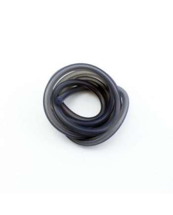 TUBO SILICONA NEGRO TRANSLUCIDO 1 m.
