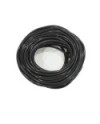 TUBO SILICONA NEGRO TRANSLUCIDO 25 m.